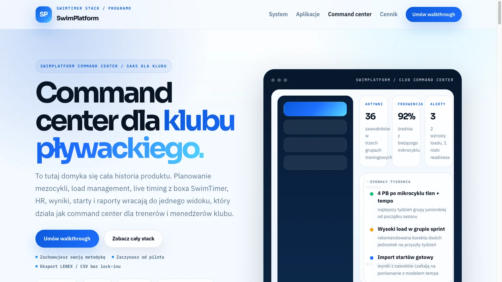 Pool System — zrzut ekranu