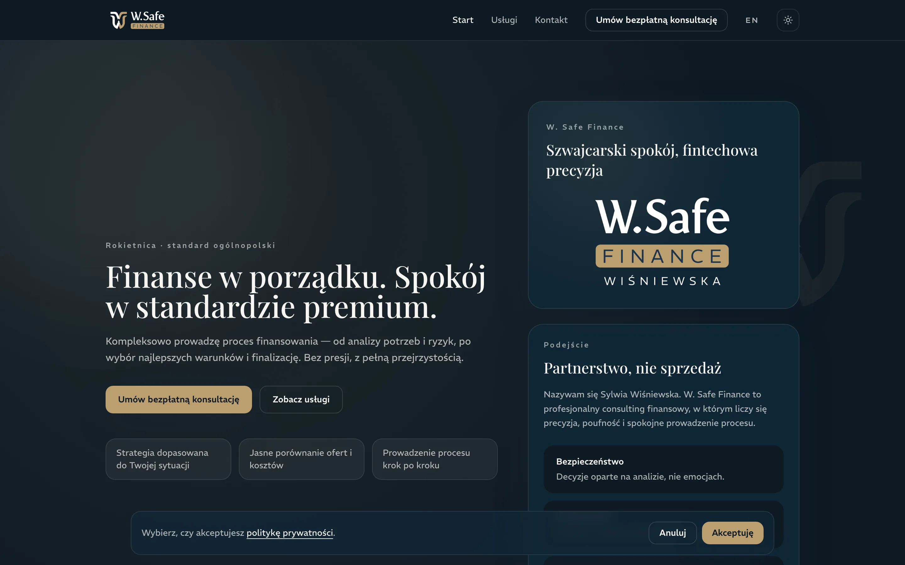 W. Safe Finance - realizacja Programo